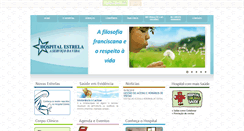 Desktop Screenshot of hospitalestrela.com.br