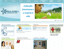 Tablet Screenshot of hospitalestrela.com.br